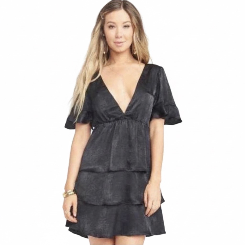 Show Me Your Mumu - Dulce Mini Dress In Black Sheen Nwt. Women's Size M